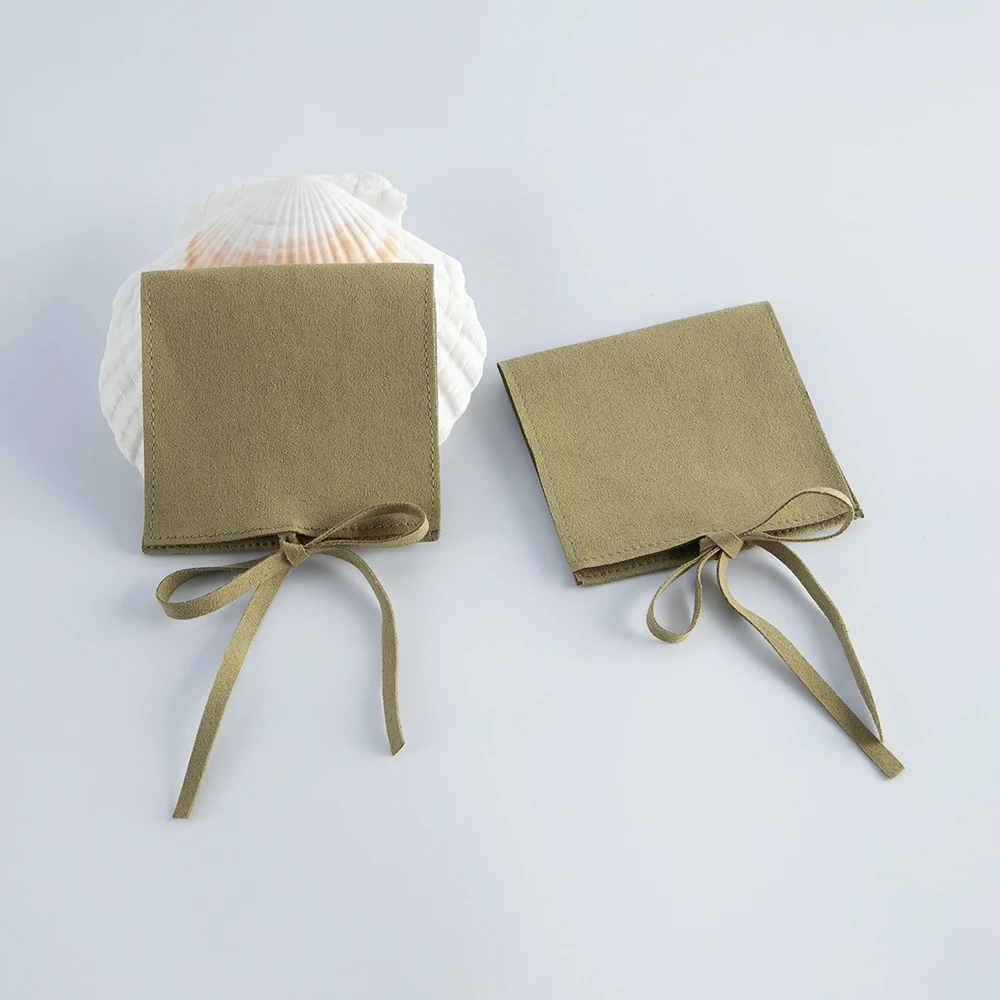 10pack Dreen Suede Jewellery Premium Microfiber Soft Velvet Envelope Gift Bracelet Necklace Earrings Rings Packaging Storage Bag