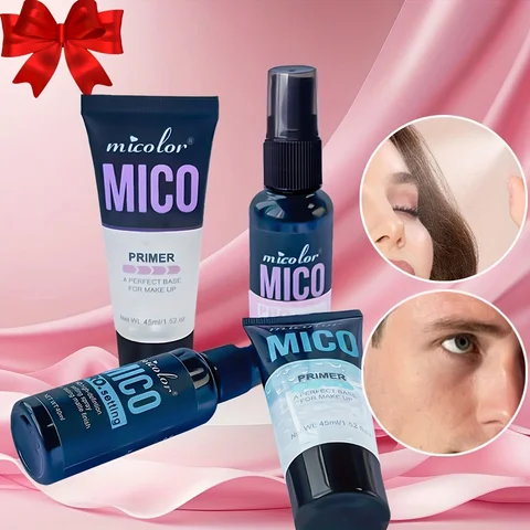 2pcs/Set Hydrating Makeup Primer + Long-Lasting Setting Spray, Invisible Pores, Anti-Fading Face Makeup Cosmetics Set For Women