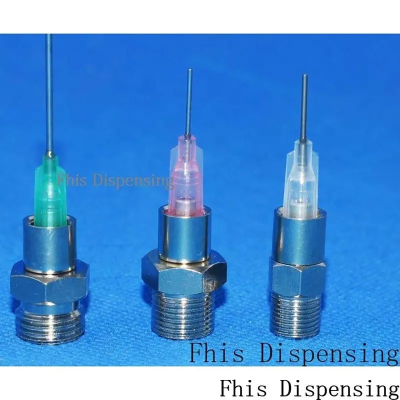 M10 Adhesiving Dispensing Fittings Nickel Coated Brass Luer Lock Adaptor