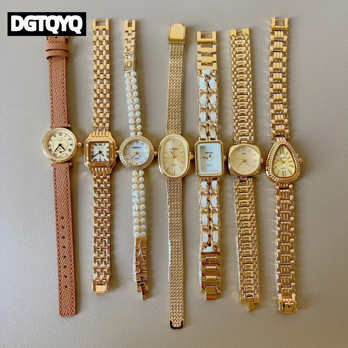 Medieval Style Vintage Women's Watch Luxury Fashion Exquisite Premium Feel Golden Steel Strap Wristwatch relojes para mujer