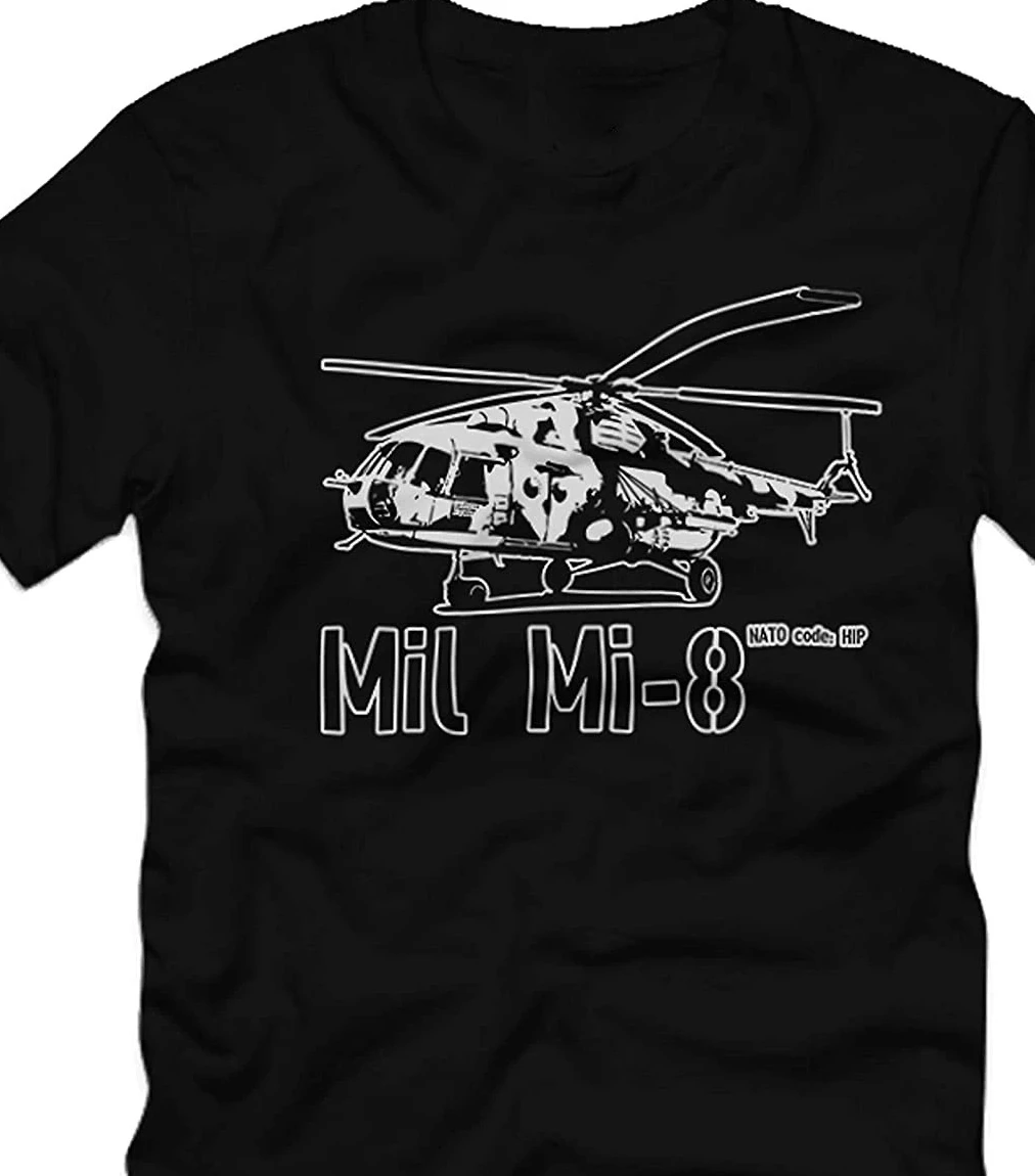 

Mil Mi-8 Mi17 Transport Helicopter Russia MenT-Shirt Short Casual 100% Cotton Shirts Mens T Shirts