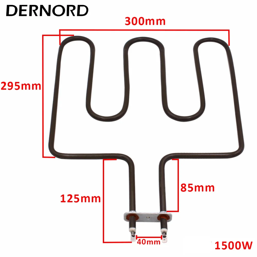 DERNORD Air Heater 230v Sauna Heating  Element 1500w 2kw 2670w 3kw SUS304 Electric Oven Stove Resistance