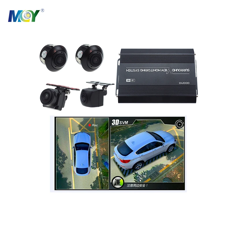 

3D FHD Car Bird View Camera DVR Vehicle Parking Assist System 360 Panoramic Surround View Monitoring System