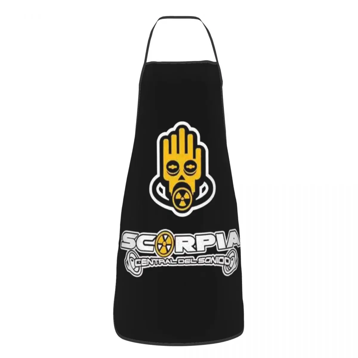 Scorpia - Central Del Sonido (4) Apron Chef Cooking Cuisine Tablier Sleeveless Bib Kitchen Cleaning Pinafore for Women Men