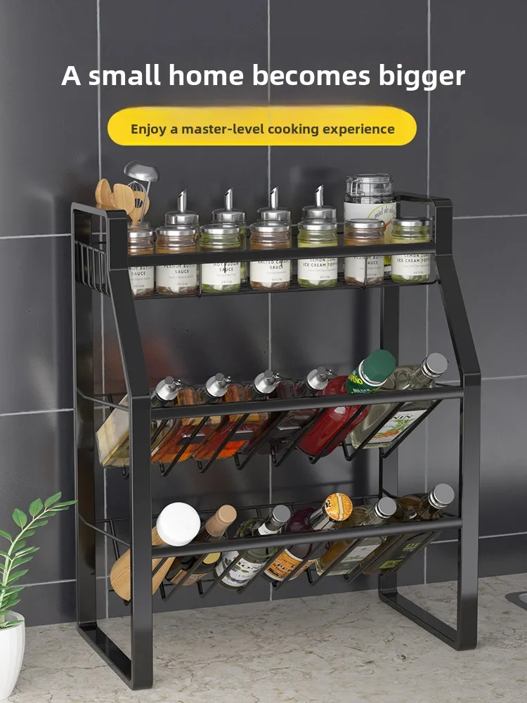 kitchen-counter-storage-rack-creative-metal-spice-organizer-oil-salt-vinegar-sauce-holder-home-use-multifunctional-cooking-ut