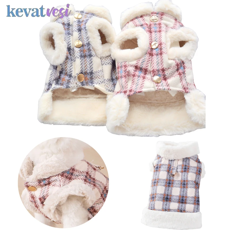 

Warm Pet Dog Clothes Soft Plush Pet Jacket for Small Medium Dogs Cute Puppy Coat Chihuahua Yorkshire Costumes Dog Accessories