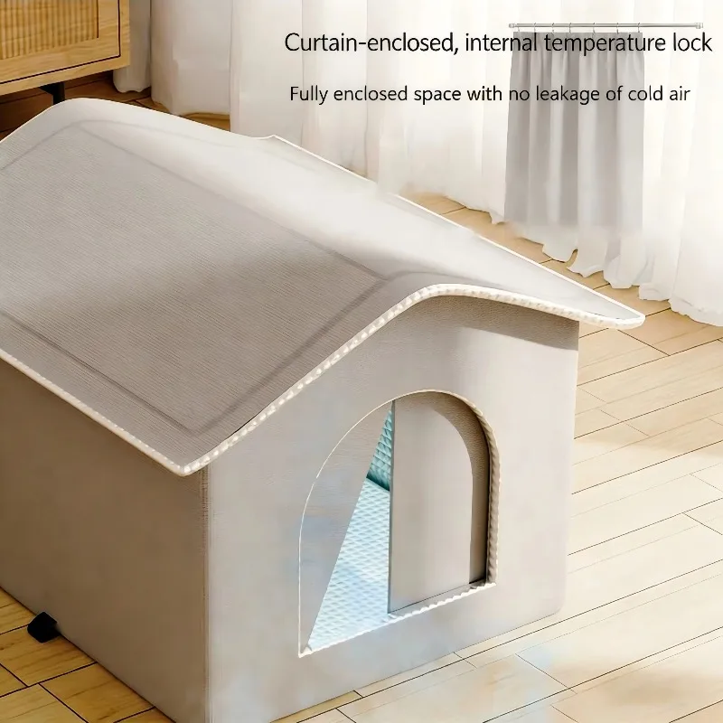 Cat Nest Summer Pet Cooler Oxford Fabric Carton Eco-friendly Indoor Use Long-lasting Locking Temperature Sleeping House