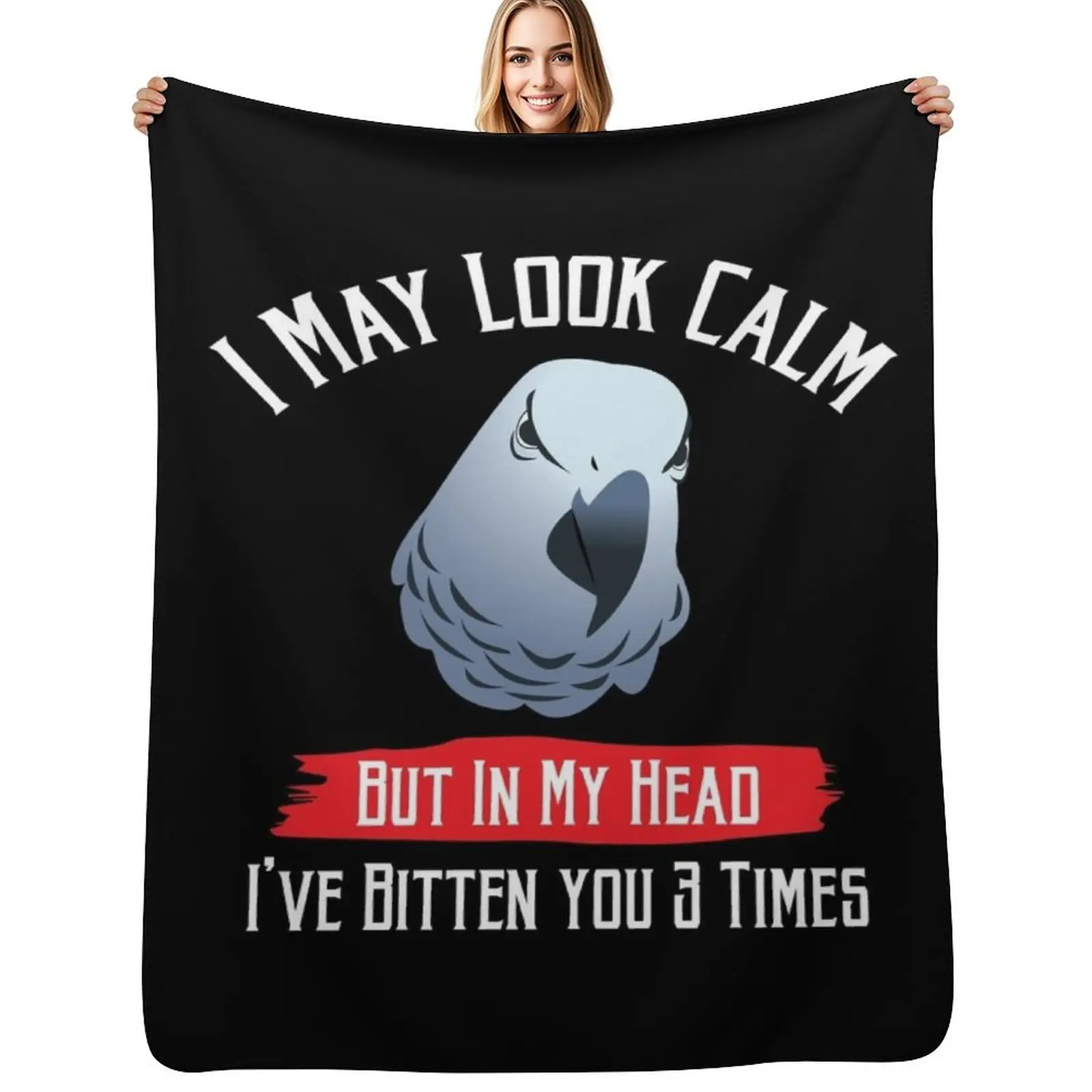 

African Grey Parrot Lover and Pet Birds Parrots Throw Blanket Easy Care Comfortable Blanket for Couch