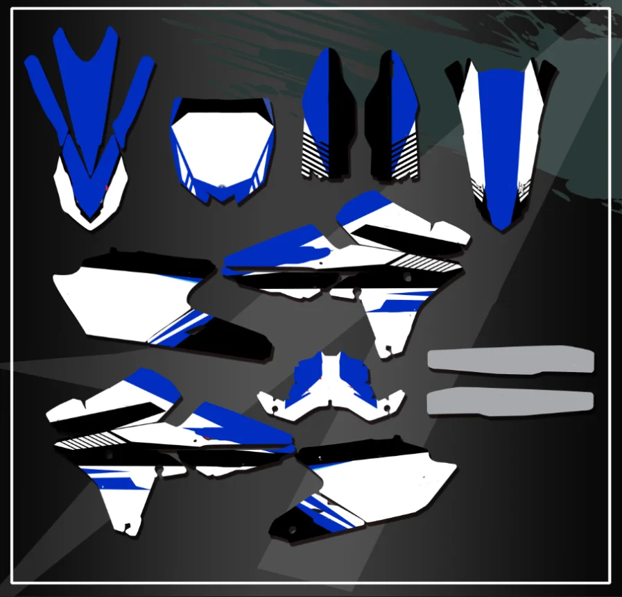 

Sticker kit For Yamaha YZ250FX 2015 2016 2017 2018 2019 background Graphics Deca YZ 250FX Sticker decoration