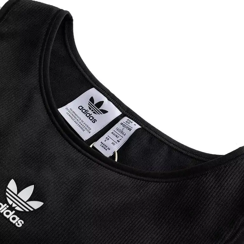 new-adidastrefoil-women's-sports-vest-running-yoga-fitness-training-breathable-comfortable-slim-fit-t-shirt-kb6417-sport