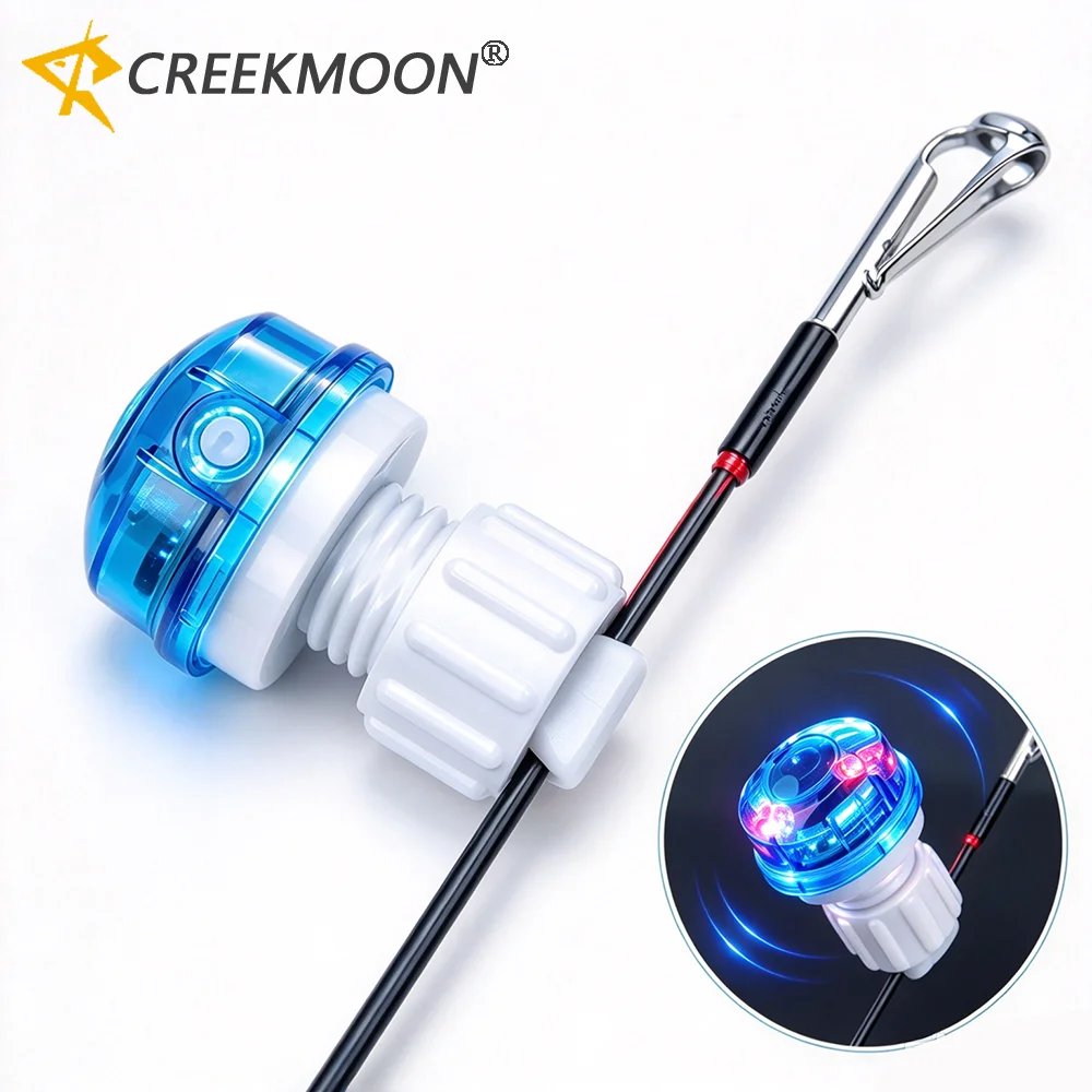 Bite Indicator - 1/2/5個入り 釣り用アラームアクセサリー 高感度アラーム音 LEDライト付き 魚が食いついた際の警告音を出すクリップ式釣り竿先端アラーム