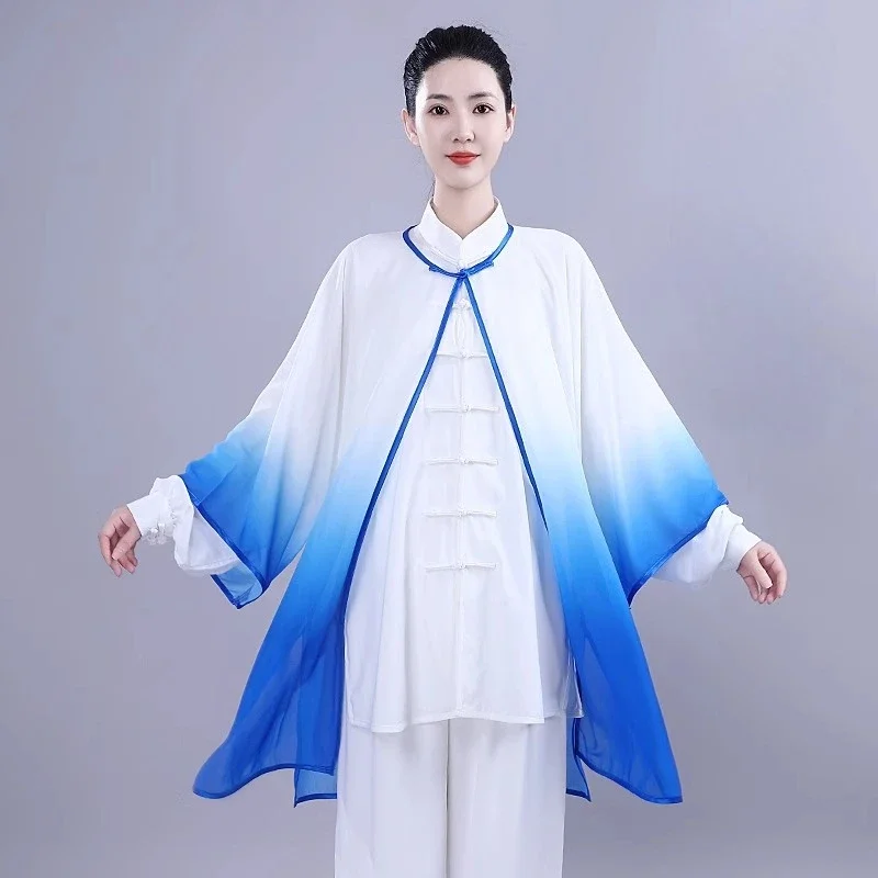 Neue Herren-Kung-Fu-Uniform im traditionellen chinesischen Stil, langärmelig, Wushu-Tai-Chi-Anzug, weiche, atmungsaktive Kampfsportbekleidung für das Training. – Detail 19