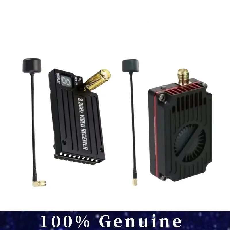 RUSHFPV 3.3G 4W VTX Supports IRC Tramp Protocol 7-30V Video Transmitter & 3.3GHz VRX Module for RC FPV Long Range Drone