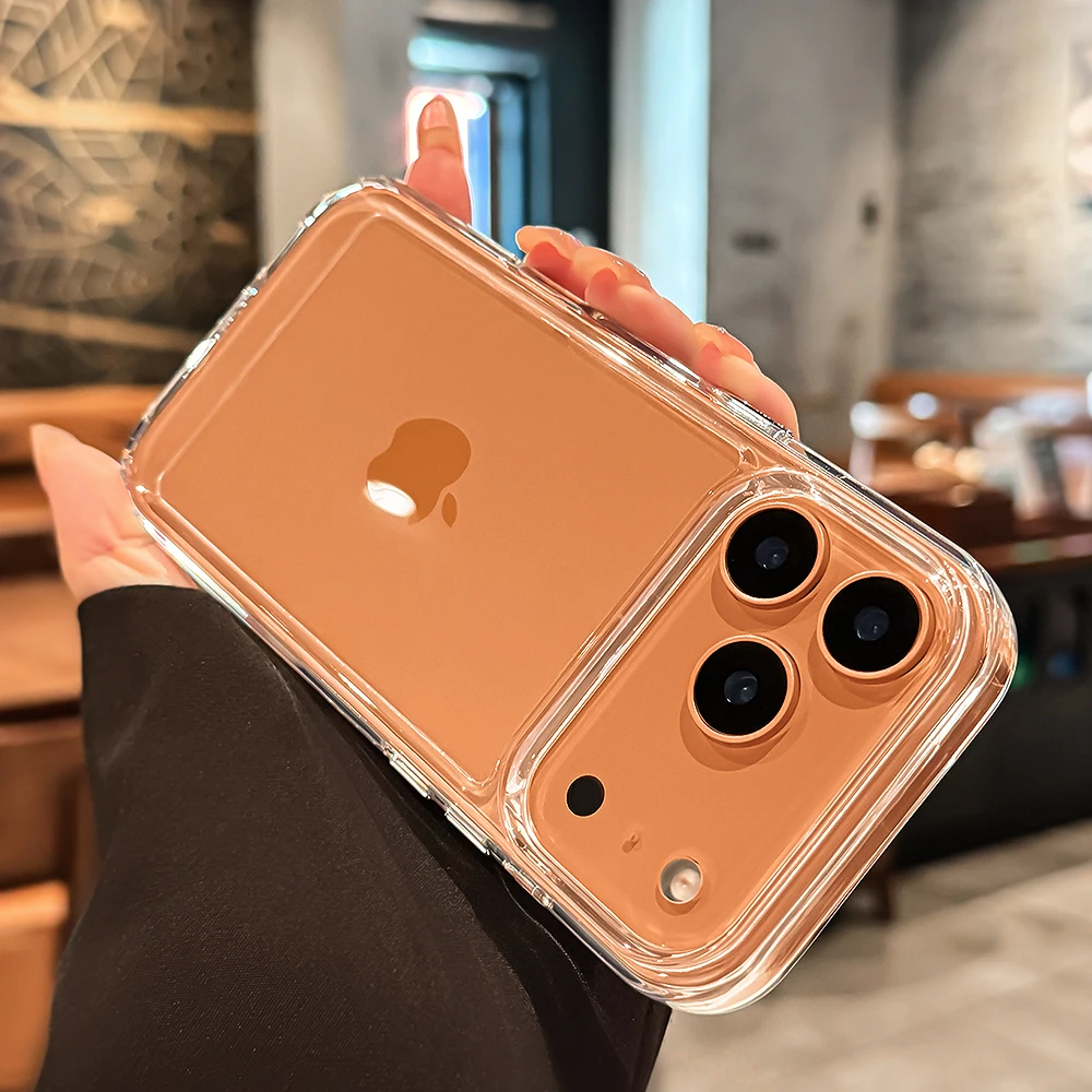 Luxuriöse Transparente Handyhülle für iPhone 18 17 16 15 14 13 12 11 Pro Max Air Plus Stoßfester Bumper Klare Acryl-Schutzhülle – Detail 11