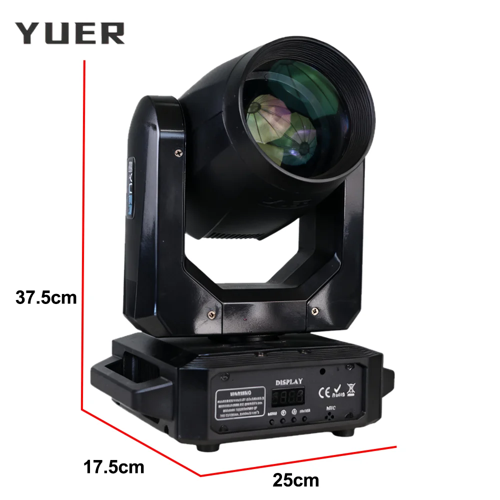 200 واط LED شعاع تتحرك رئيس ضوء مع تأثير قوس قزح 12 Gobos 6 + 12 المنشور 8 ألوان DMX512 لملهى DJ ديسكو حفل زفاف ملهى ليلي