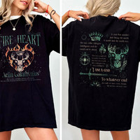 Cotton Tee Throne of Glass Aelin Galathynius Fireheart Rowan Manon Dorian Celaena Sardothien Kingdom of Ash SJM Universe Booktok