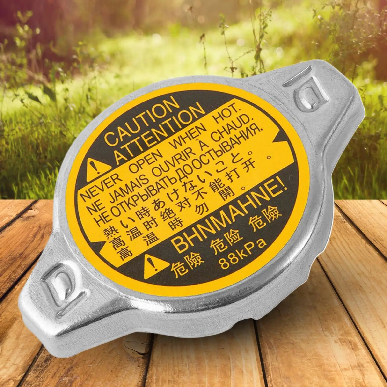 استبدال غطاء المبرد السيارات الفولاذ المقاوم للصدأ خزان غطاء عازل تبديد الحرارة استبدال أجزاء للسائقين القياسية #4