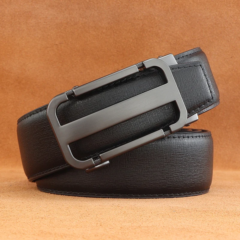 

Designers men belts high quality Business Automatic Buckle cowskin genuine leather trousers male leisure ceinture homme