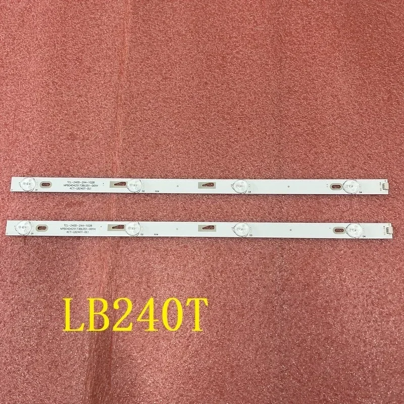 

2pcs 4LED(6V) 420mm LED Backlight Strips 4LED For TV T24RTE1020 TV-240D-2X4 4C-LB240T-DL1 NPB04D425173BL051-001H