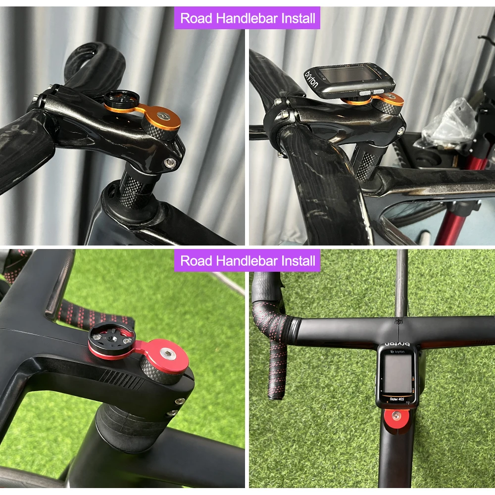 Bike MTB Handlebar Integrated Headset Cap Cover With Computer Mount For Gramin Bryton Wahoo Bicycle Computer Accessories