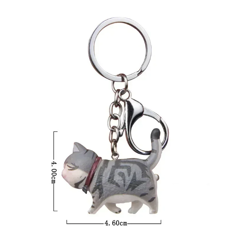 Cartoon Bow Cute Cat Keychain Bag Car Pendant Accessories Gift Creative Handmade Decoration image 2