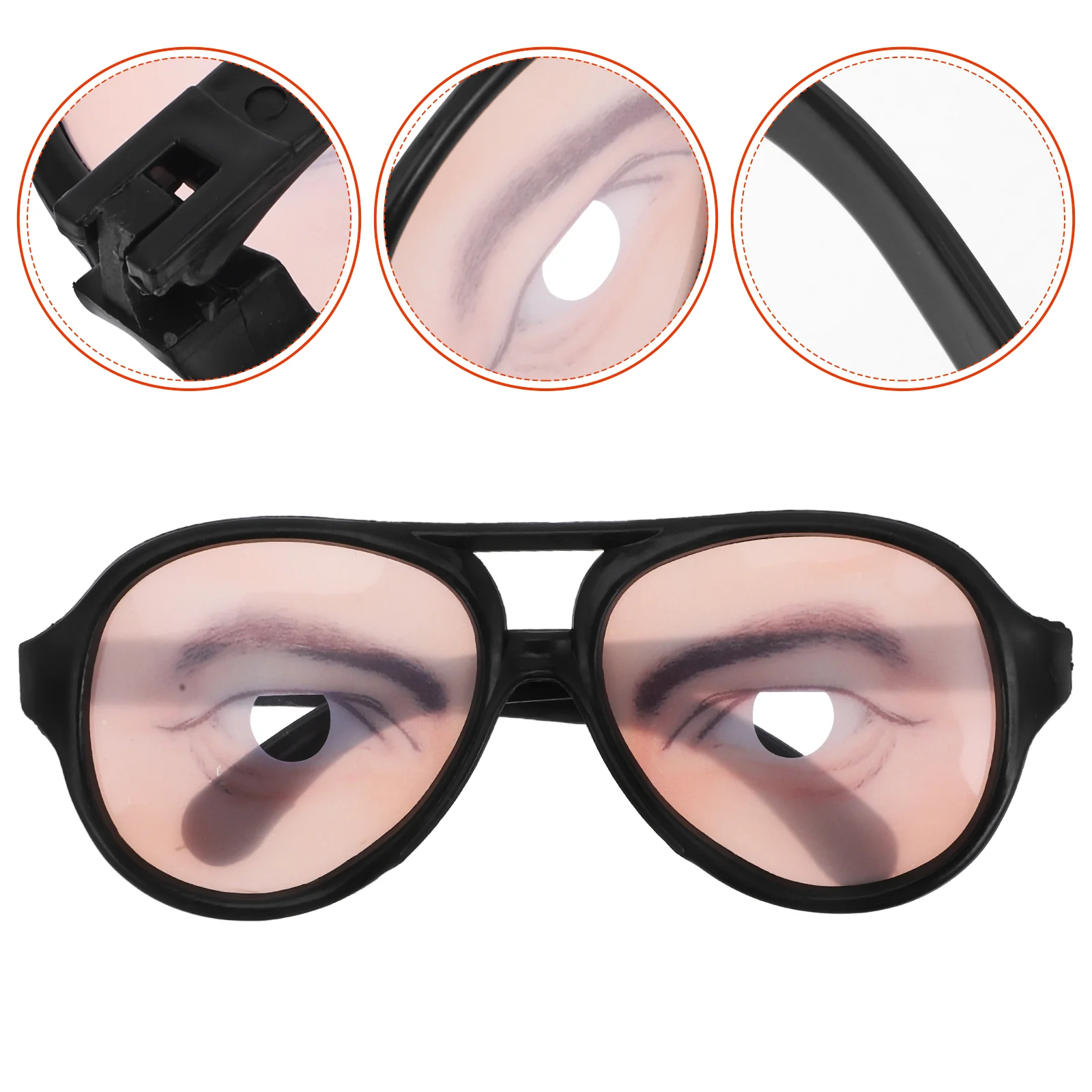 Funny Glasses Eyeglasses for Halloween Prank Santa Claus Costume Men Accessories
