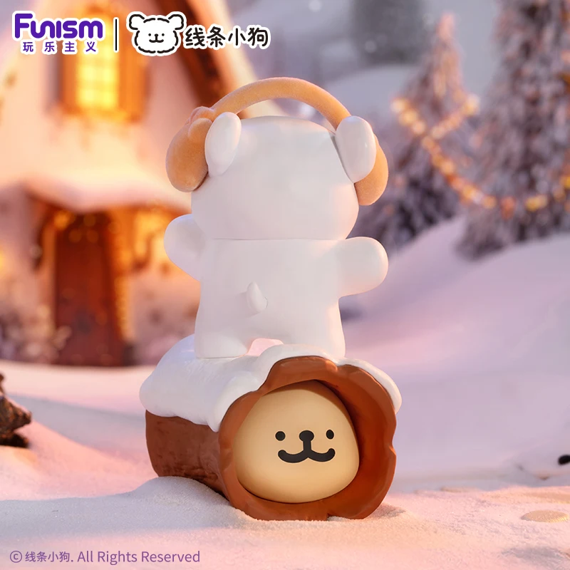 Kawaii Leuke Lijn Hond Maltese Blind Box Pop Tafelornament Collectie Model Kinderen Geschenken ﻿