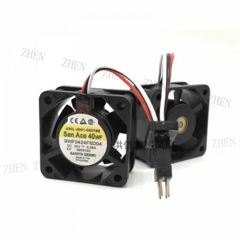 

Y ДЛЯ Sanyo San Ace 40WF 9WF0424F6D04 DC24V 0,08A A90L-0001-0507 # B Охлаждающий вентилятор