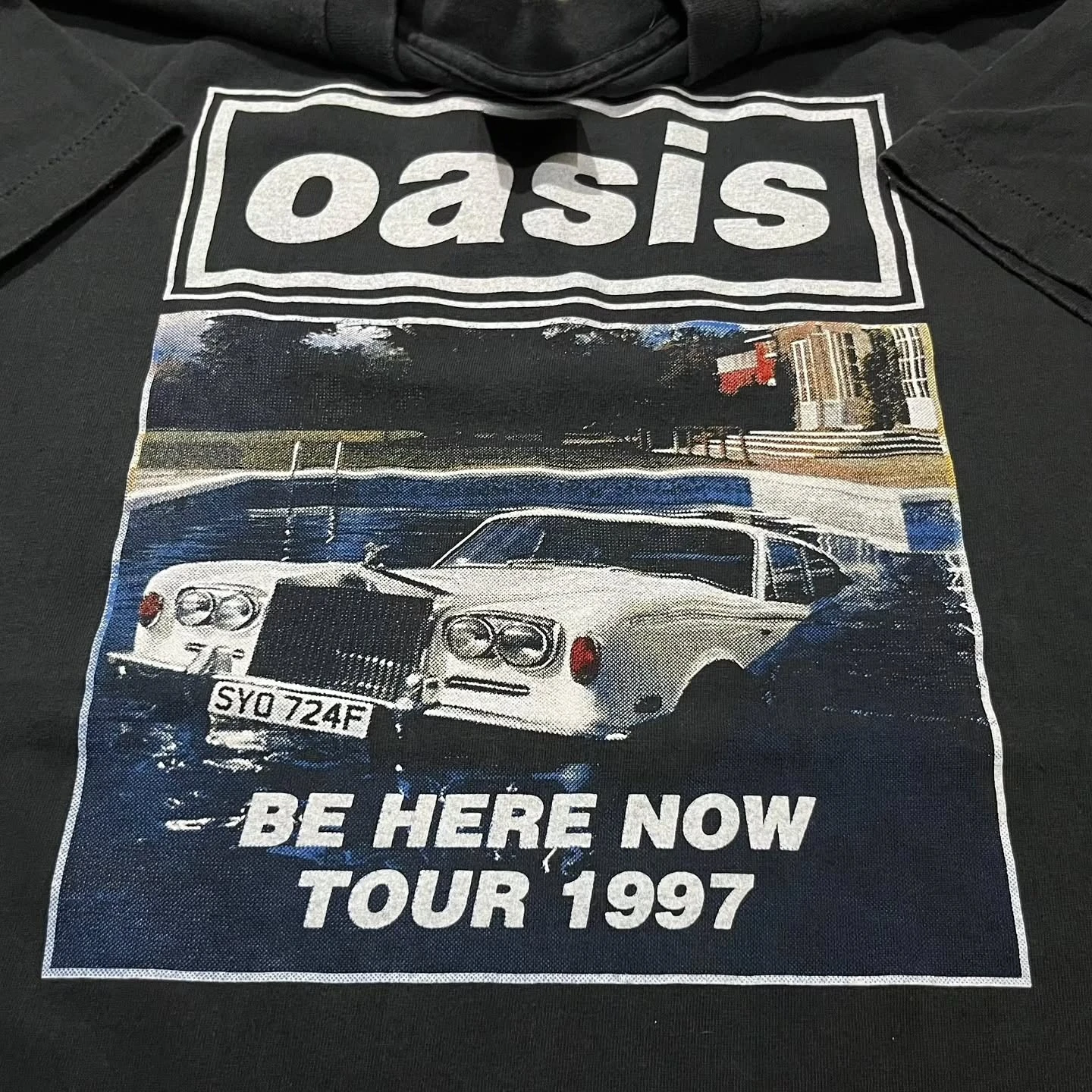 Vintage 1997 World Tour StyleBritpop Oasis Band Graphic Tee Cotton Mens Womens T-Shirt Summer Streetwear