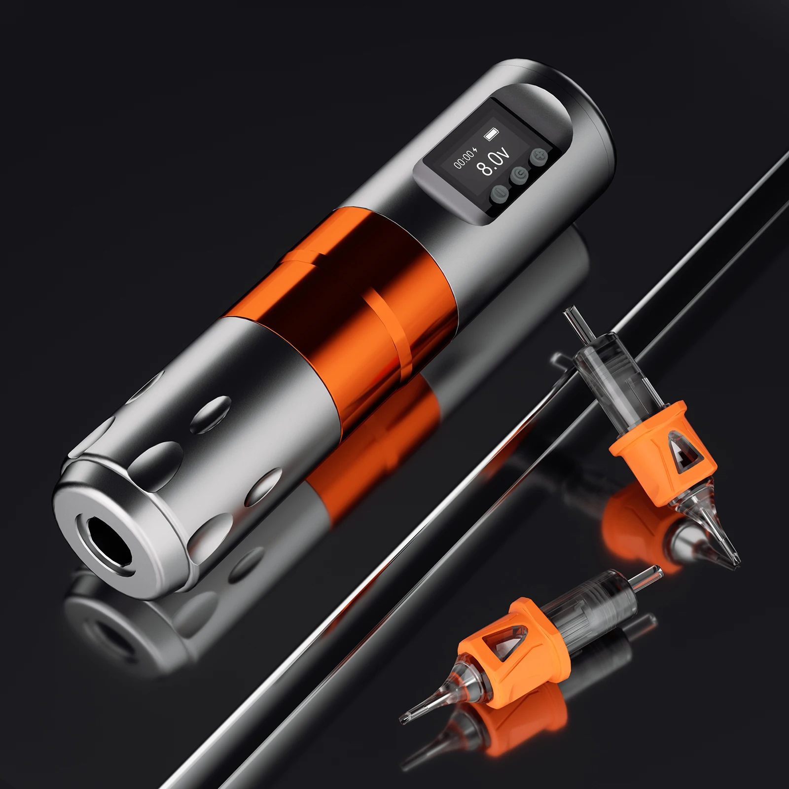 BIGWASP V82 ماكينة رسم الوشم التجميلي اللاسلكية القلم شاشة LED عرض 1800mAh بطارية تجميل دائم قلم Microplasty لفن الوشم #5