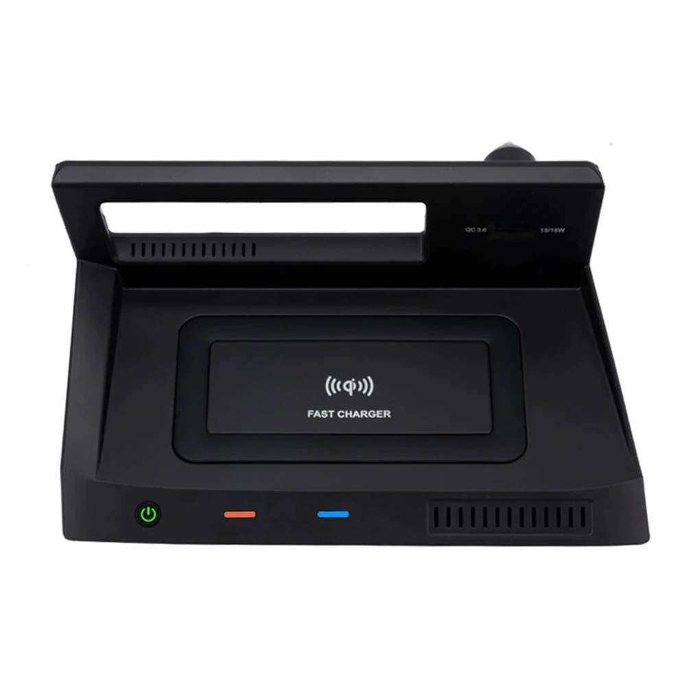 لفولكس واجن تيجوان 2017-2024 شاحن سيارة اكسسوارات الفقرة السيارات شاحن لاسلكي للسيارة صالح شاومي ، آيفون شاحن سيارة الهاتف #4