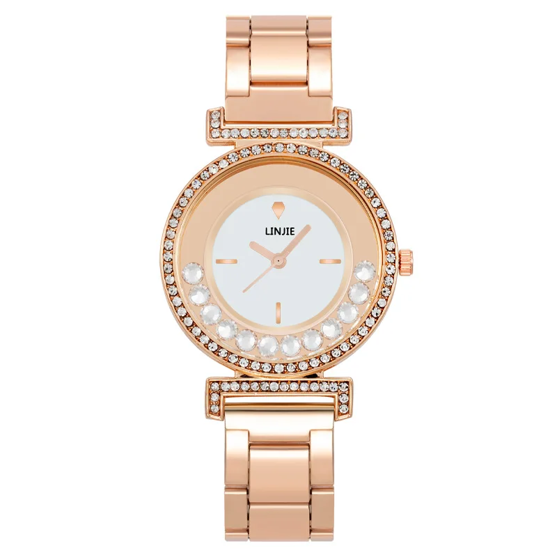 Fashion diamond inlaid women's watch, women's watch, women's watch, steel strap quartz watch