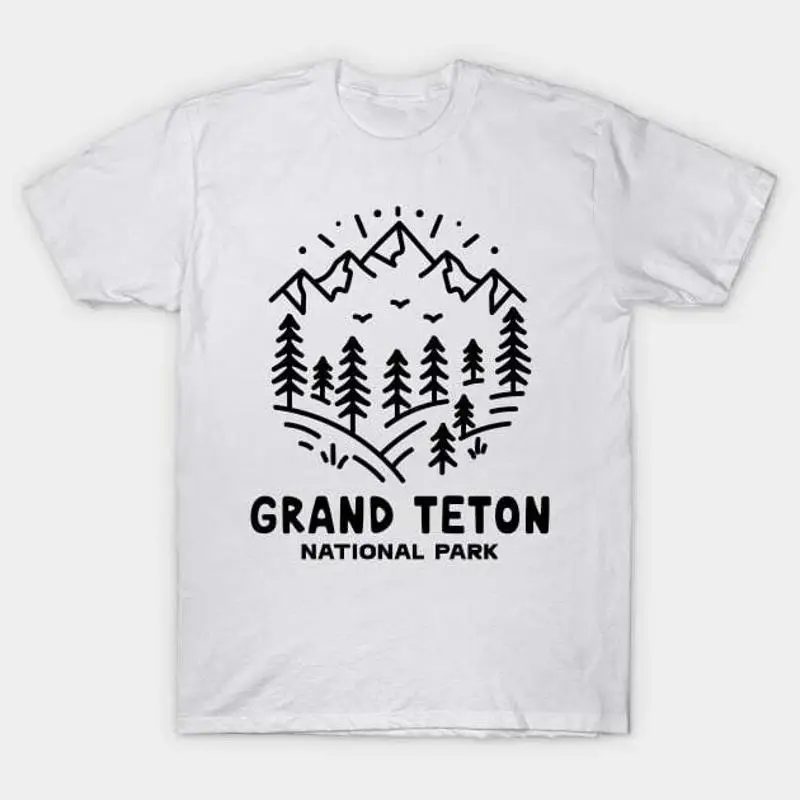 

Grand teton National Park Peaks Quest T Shirt S 5XL Fast Shipping