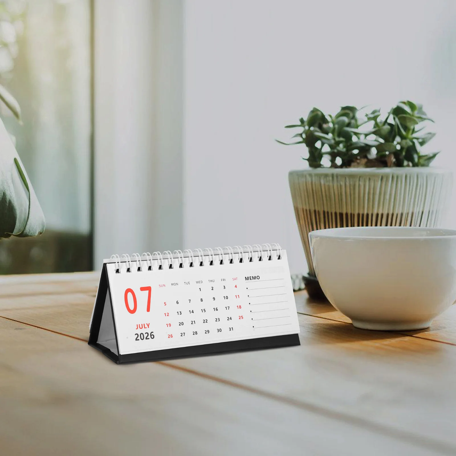 Mini 2025-2026 Desk Calendar Small Standing Flip Monthly Planner Compact Desktop Organizer for Office Home 2026 Calendar