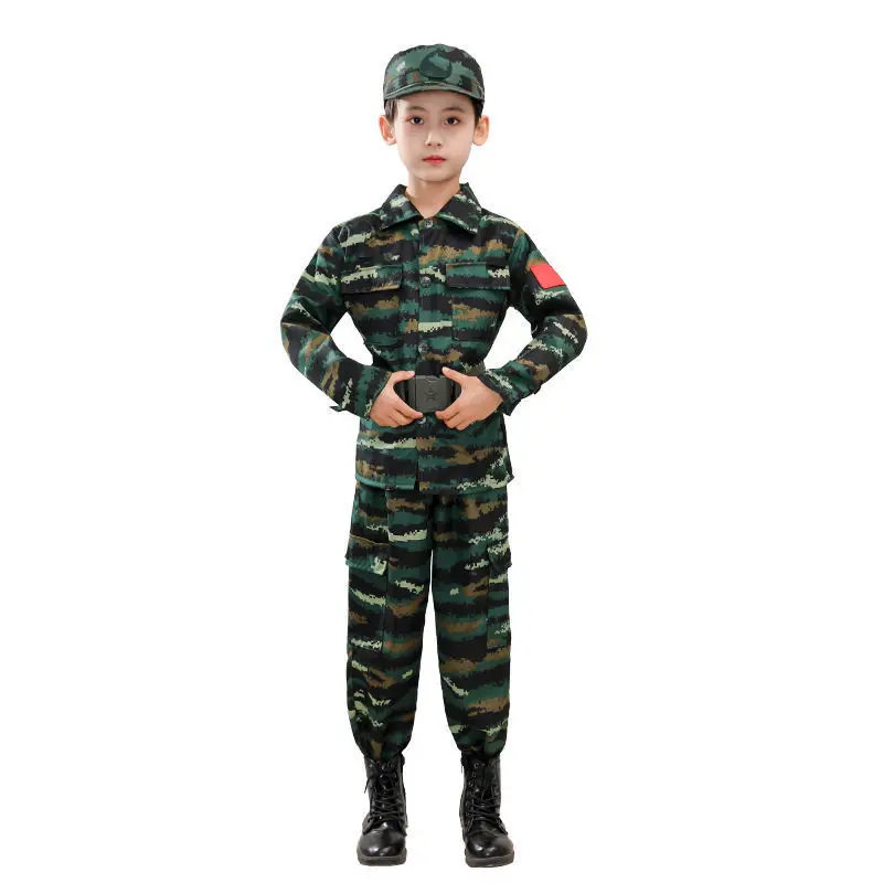 Children's camouflage uniforms,boys' and girls'special forces performance uniforms, outdoor expansion military training uniforms