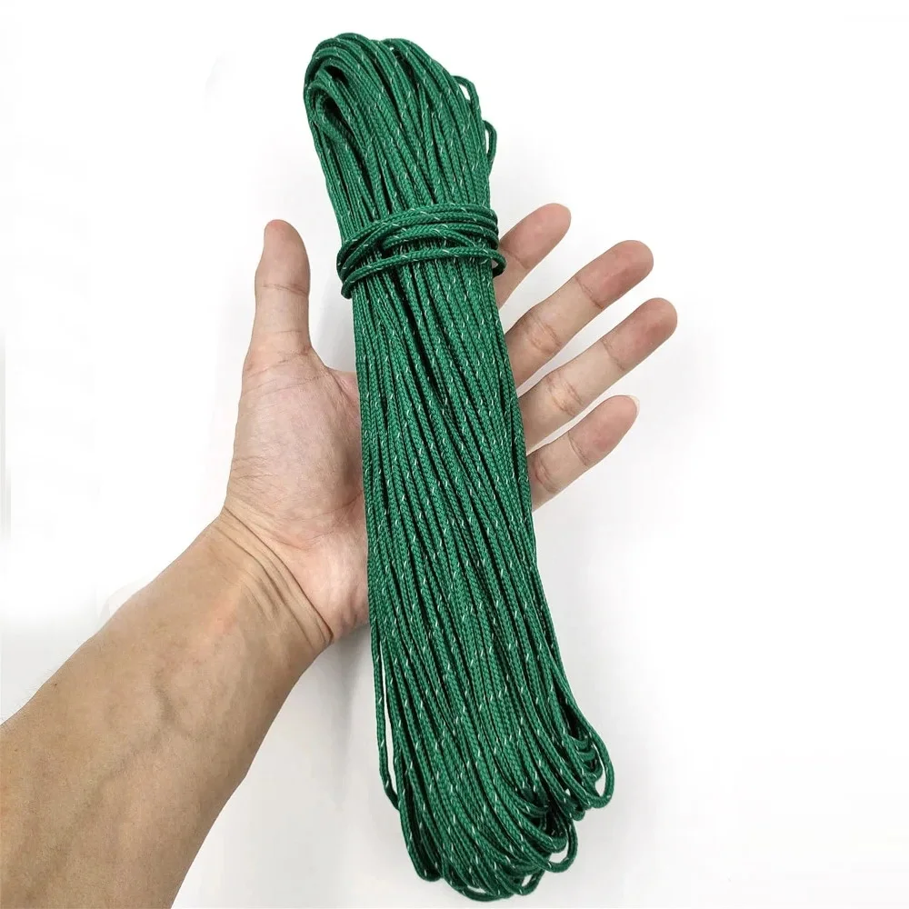 2.5mm Reflective Tent Rope High Strength 20m 50m Multifunction Guyline Rope Camping Tent Tarp Accessory Clothesline Paracord