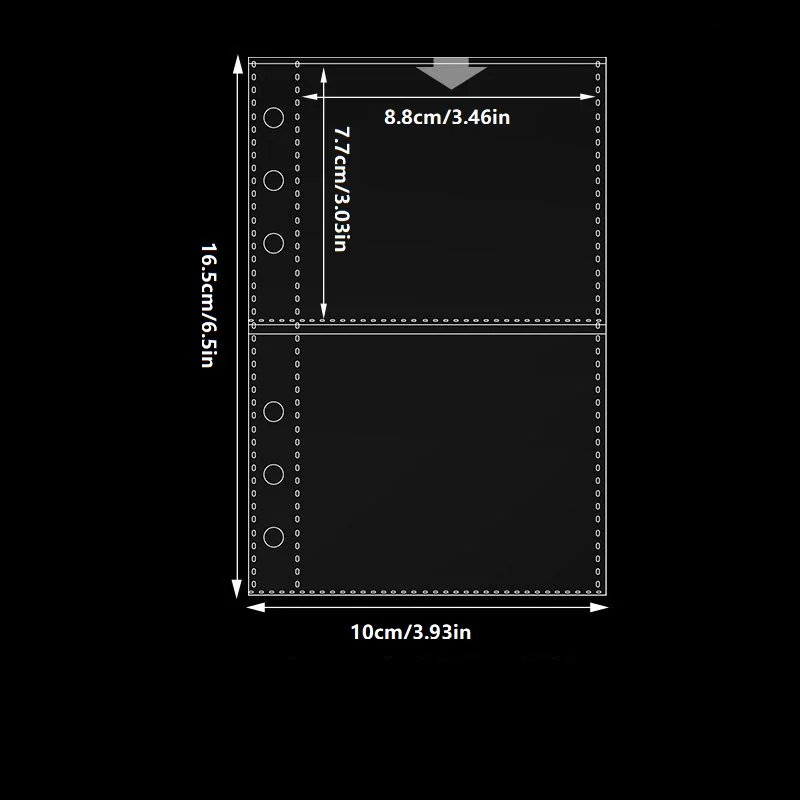 Transparent Plastic Sheet Protectors,Portable Sticker Notebooks,Loose Leaf Folders,High-Quality PP Material,High Transparency