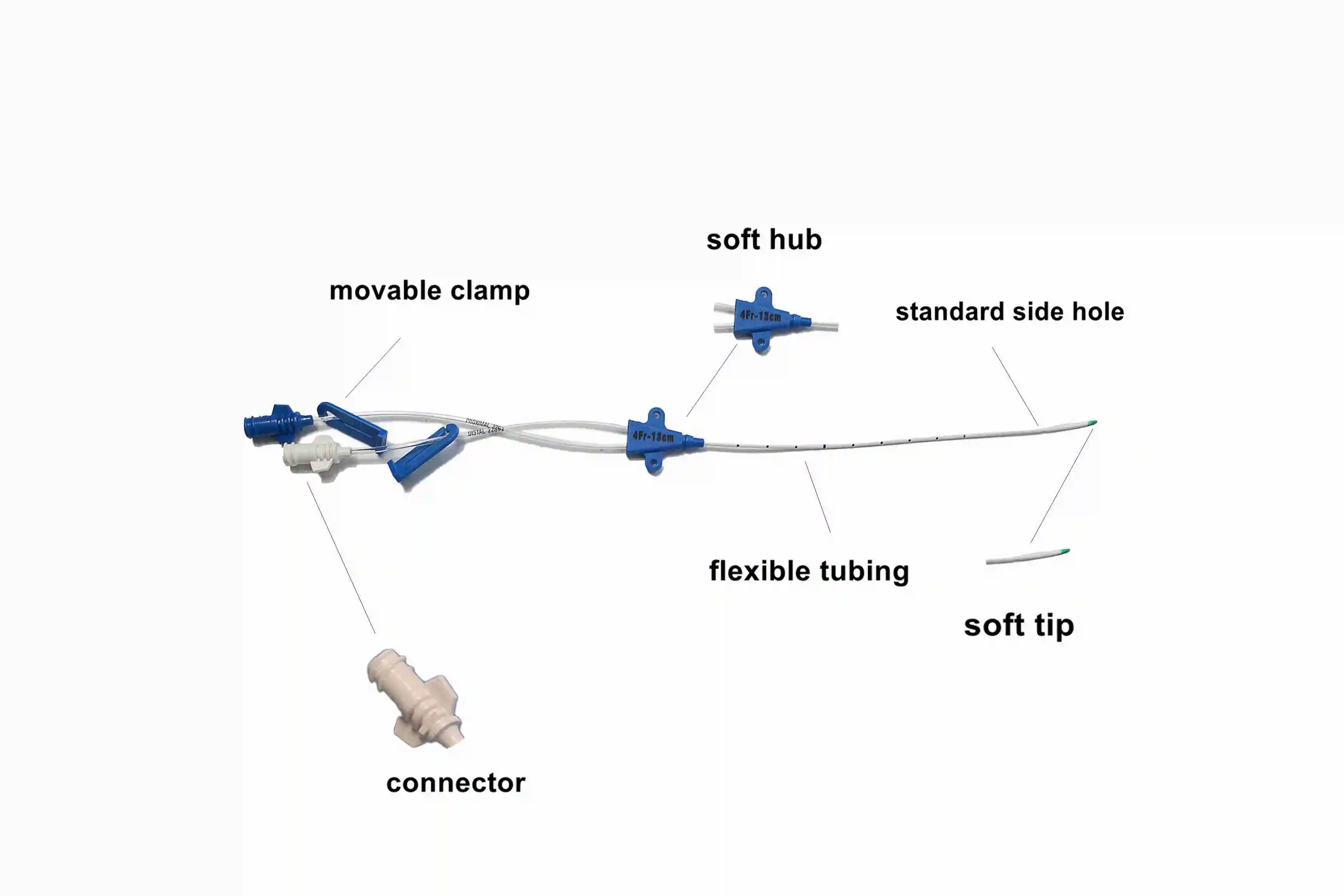 Dialysis Cvc Line Insertion Vein Venous Lumen Central Line Catheter for Adult