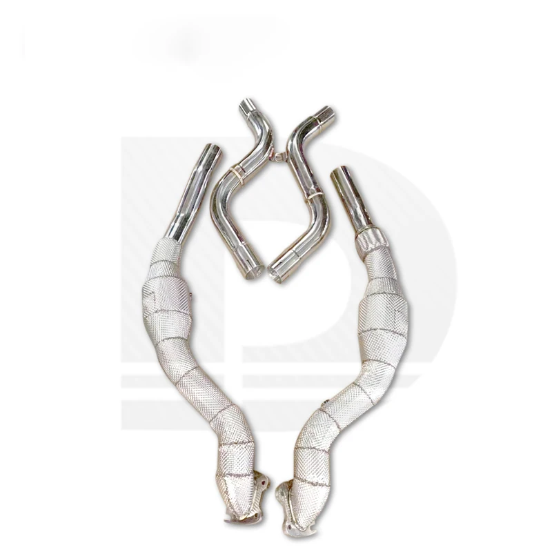 

304 Stainless Steel Exhaust Downpipe For Dodge Challenger SRT Hellcat 6.2L 2015-2023 Exhaust Header Car Exhaust