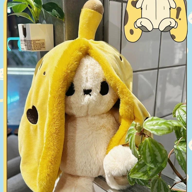 PLUSHIE DREAMFULS Plush Doll Super Soft Gift Fruit Rabbit Series Banana Rabbit Birthday Gift Healing Soothing Companion Gift