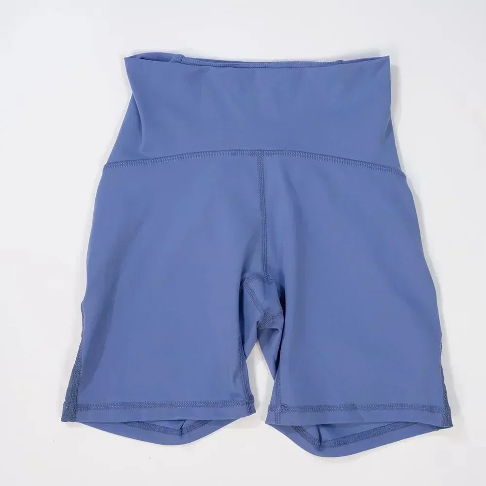 Zitroen bedrukte korte zomer vierweg stretch zweetafvoerende sportshort Zacht en gewichtloos Yogashort zonder voornaad