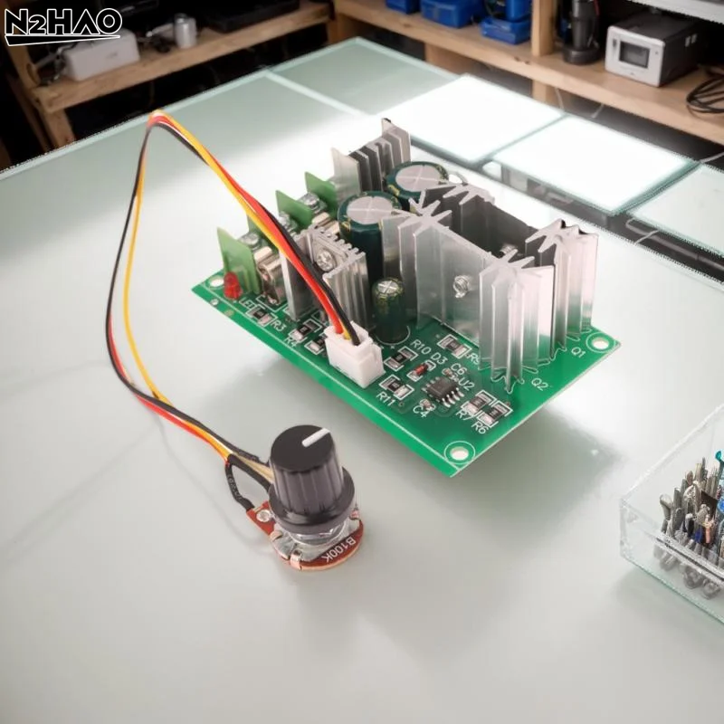 1 Set PWM Motor Speed Controller 20A Current Regulator DC10-60V DC Motor Speed Regulator 12V 24V 36V 48V High Power Drive Module