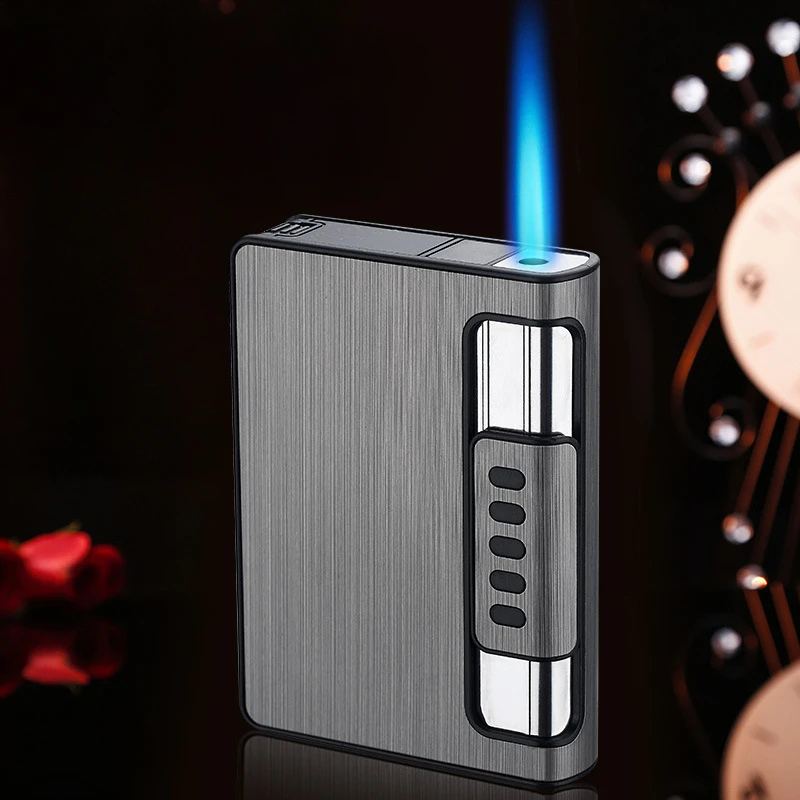 12-pack Cigarette Box Lighter, Automatic Ejection, Windproof, Moisture-proof and Pressure-proof Cigarette Box Lighter