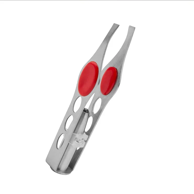 With LED Light Makeup Tool 1pcs Hot Sales Portable Stainless Steel Button Cell Smart Design Eyebrow Hair Remove Tweezer