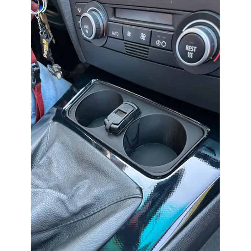

Anti-Slip Cup Holder Insert For BMW E90 E91 E92 E93, Front Center Console Replacement Drink Holder For 2005-2012 3 Series