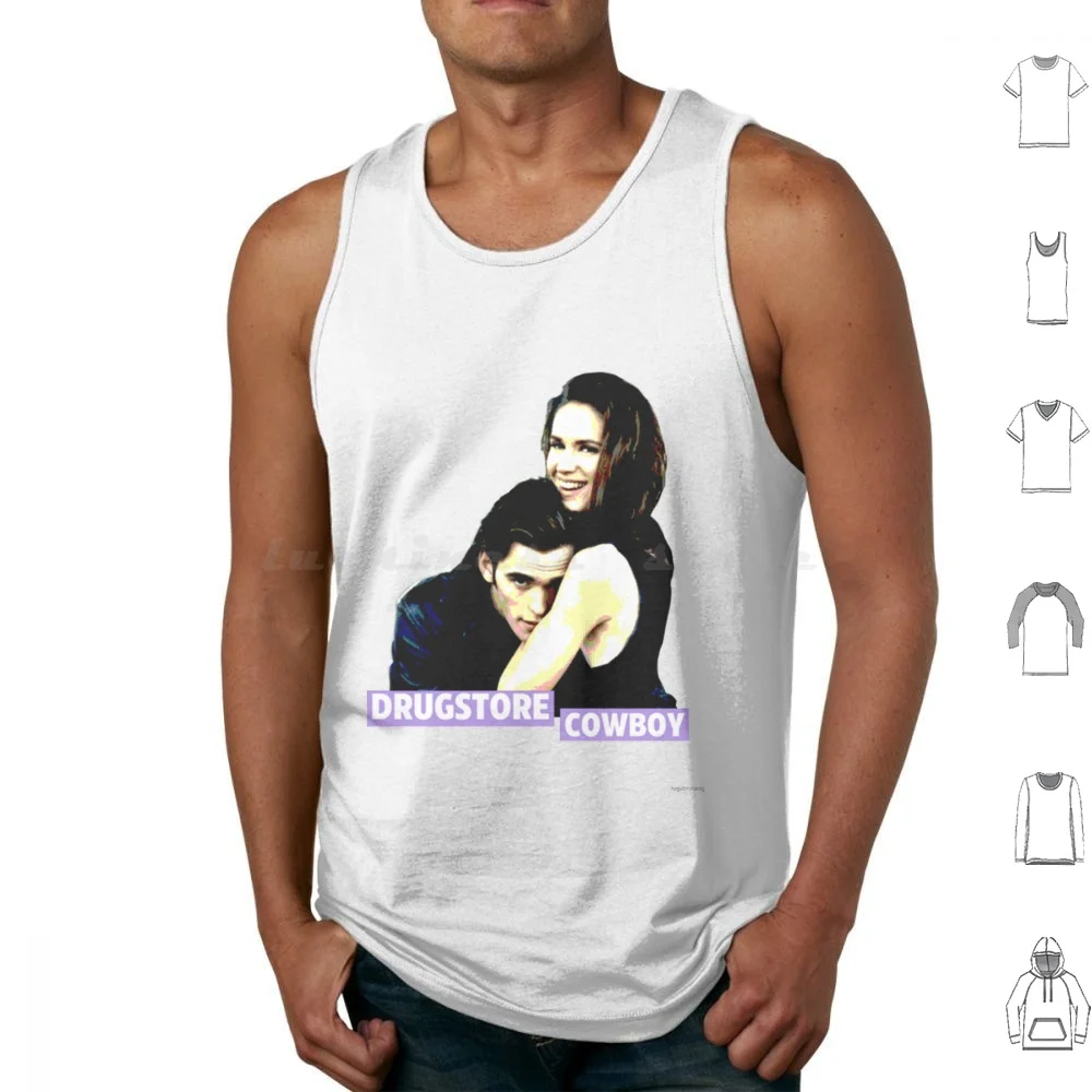 Camisetas retrô do filme Drugstore Cowboy, sem mangas, filme clássico de Drugstore Cowboy, Matt Dillon