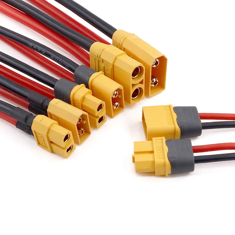 Amass XT60H XT60 Battery Connector Male Female Plug Power Connector 12AWG 14AWG Silicone Wire for RC Lipo FPV Drone