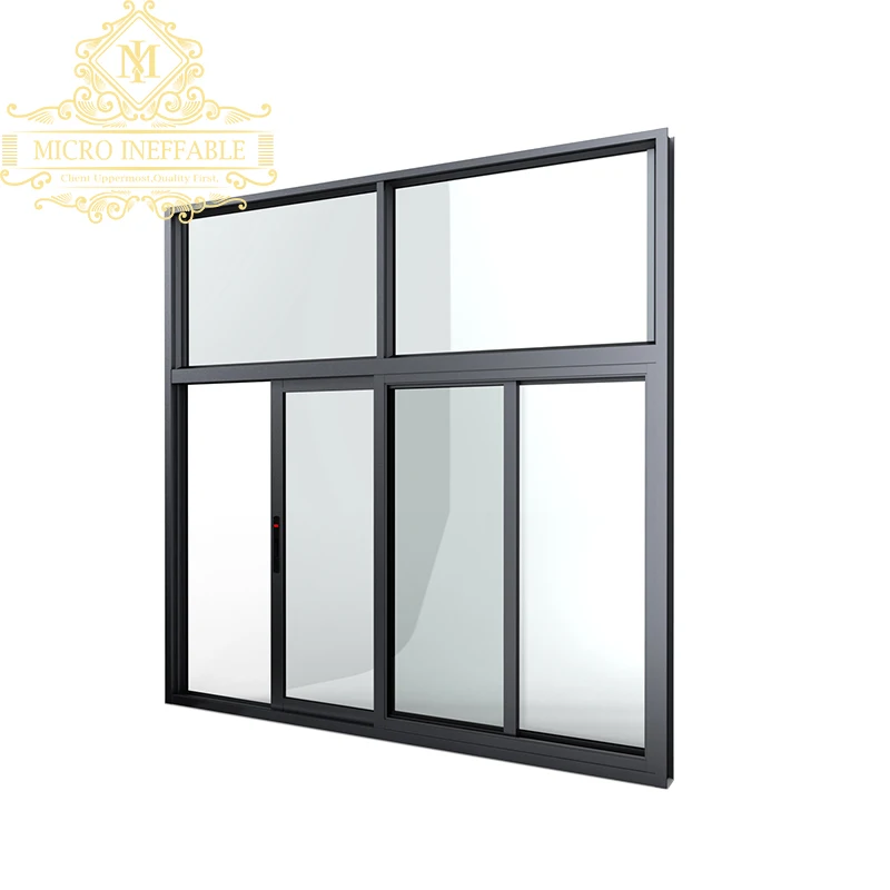 Ventanas correderas de aluminio para balcón, diseño Simple, 3 pistas