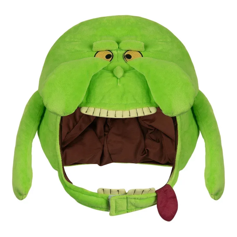 ❤ Disfraz de fantasma verde más delgado, sombrero de fantasía, máscara de película de dibujos animados, disfraz de Buster, disfraz para adultos, hombres y mujeres, casco de fantasía M ★ ❤ ★