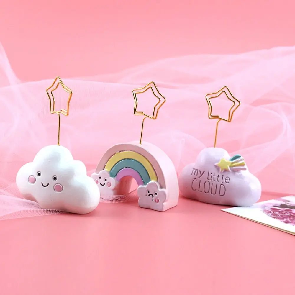 Stationery Supplies Resin Note Clip Cute Desktop Decor Desktop Clip Decorative Creative Shape Menu Clips Photo Clamp